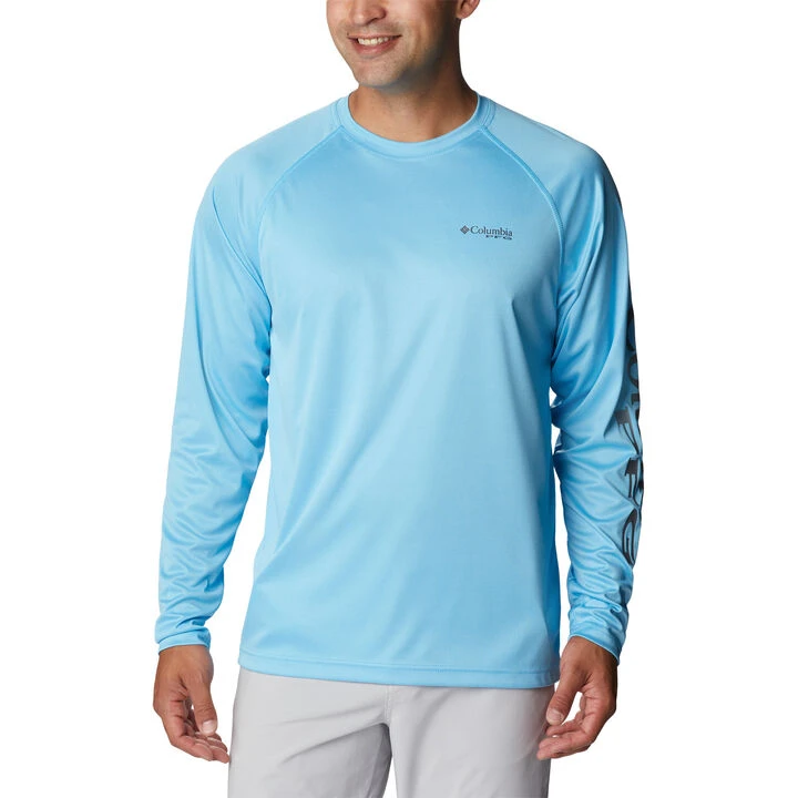 Columbia Men's PFG Terminal Tackle Heather Long-Sleeve Shirt - Image 4