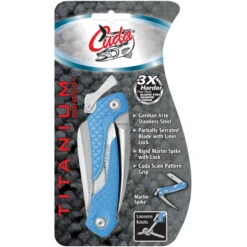Cuda Titanium Bonded Marlin Spike Folding Knife