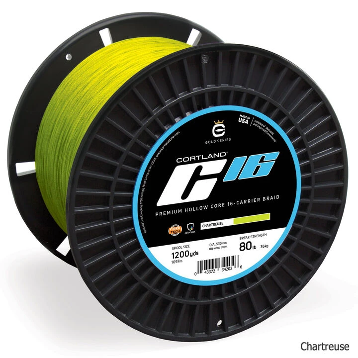Cortland C-16 Hollow Superbraid Saltwater Fishing Line - 600 Yards - Image 2