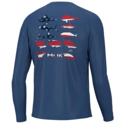 Huk Men's KC Flag Fish Pursuit Long-Sleeve T-Shirt