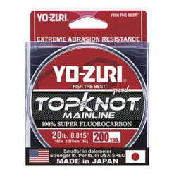 Yo-Zuri TopKnot Fluorocarbon MainLine Saltwater Fishing Line - 200 Yards