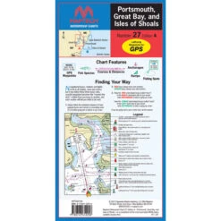 Maptech Folding Waterproof Chart - Portsmouth, Great Bay, And Isles Of Shoals