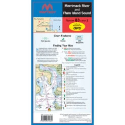 Maptech Folding Waterproof Chart - Merrimack River And Plum Island Sound